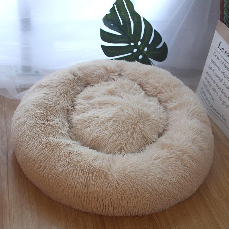 Pet Cat Dog Beds Round Plush Mat Pad Soft Blanket Cotton New Winter