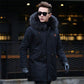 Winter High-end Warmth High-end Warm  Men's Detachable Men's Coat Mid-length Imitation Fur Fox Fur Thick Coat Large Size Parka Coat