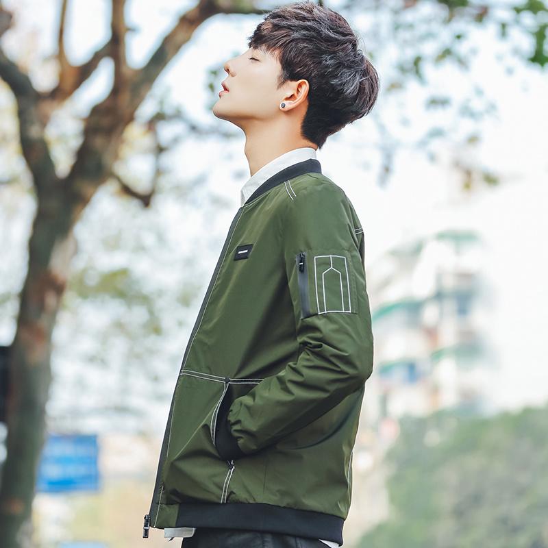 Fashion Stand-up Collar Jacket Men's Casual Jacket Plus Size Men's Clothing Wild Jacket