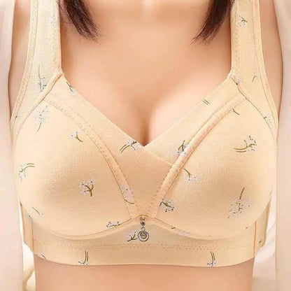Underwear Women's Ultra-thin Large Size No Steel Ring Bra Gathers and Collects Auxiliary Breasts and Prevents Sagging Adjustment Bra