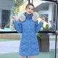 Cotton-padded Jacket Women's Mid-length Winter Slim Slimming Long Padded Jacket Women's Jacket Detachable Large Fur Collar Padded Padded Jacket