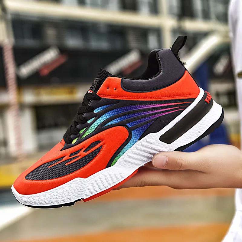 Men's Shoes Spring and Autumn Soft Bottom Soft Surface Breathable Flying Woven Casual Shoes New All-match Men's Sports Shoes Running Shoes Men