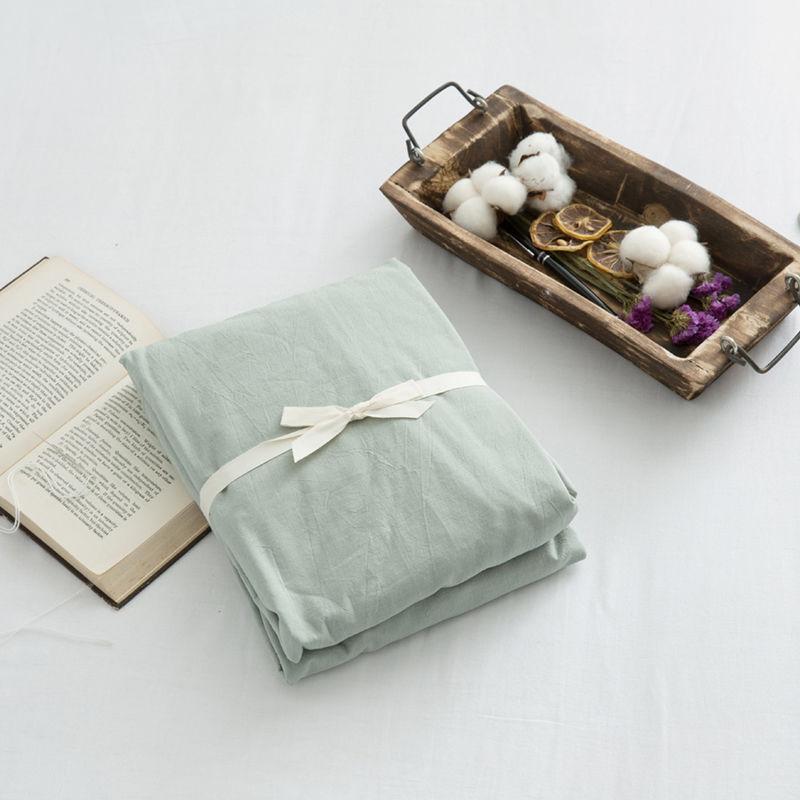 Japanese Style Bed Linen Washed Cotton Single-piece Bed Linen Spring Summer Thin Single-piece Bed Linen