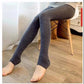 Winter Thin Little Leggings Women's Warm Cotton Trousers for Inner and Outer Wear Non-spinning High Waist