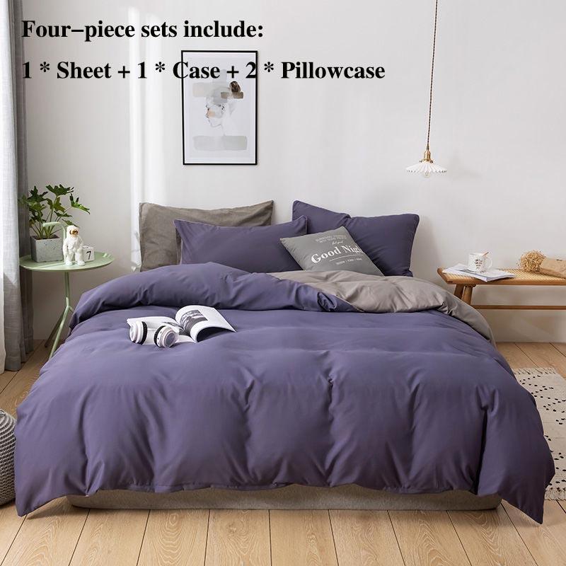 Surrounded and Simple Bed Four-piece Pillow Sleeve Sheets Are Sets Set of Home Bedding 1.8 M 2 Meters Double Bed