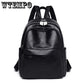 Female Backpack Women Leather Large Capacity Travel Back pack simple style Rucksacks