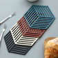 1/2/4/8pcs Household Geometric Shape Silicone Coaster High Temperature Resistant Table Mat Insulation Pad Anti-scald Coaster Non-slip Drink Coaster