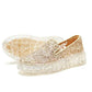 Platform Crystal Women's Shoes Summer One-step Lace All-match Loafers Casual Breathable Shoes