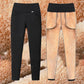 Ladies Winter Gold Velvet Outer Wear Solid Color Leggings Women’s Trousers Plus Velvet One Large Size High Waist and Feet Warm Cotton Trousers