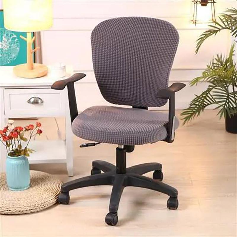 Two-piece Corn Wool Split Chair Cover Computer Office Universal Chair Cover
