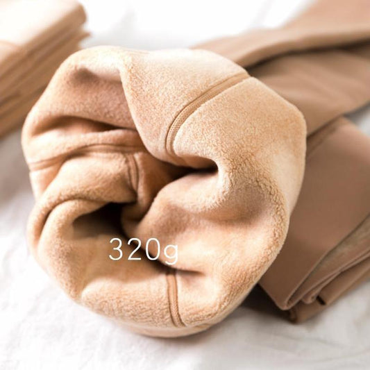 Women's Dark Skin Tone Pantyhose Light Leg Leggings Plus Velvet Thickening Winter Skin Tone Bottoming Socks