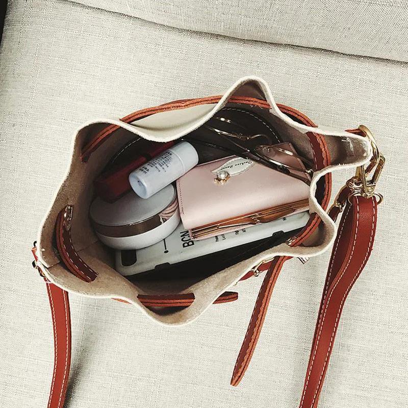Bags Ladies Fashion Trends Spring and Summer Leisure Shopping Portable Bucket Bag Girls Messenger Shoulder Bag