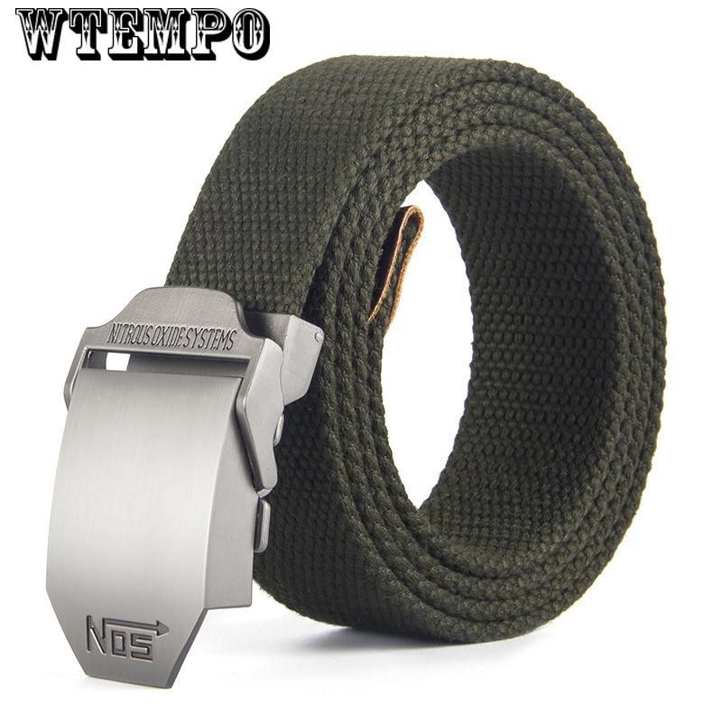 Striped Adult Men Knitted Men Casual Belts Canvas Belt Plus Size Strap Male Tactics Belt