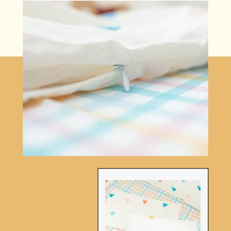 Four-piece Crib Bedding Set Cotton Toddler Bed Sheet Three-sided Bed-surrounding Bumper Sheet