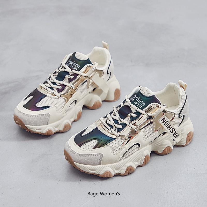 Daddy Shoes Female Ins Super Fire Sports Shoes Students Korean Version of Wild Harajuku Style Women's Shoes Summer Breathable Shoes