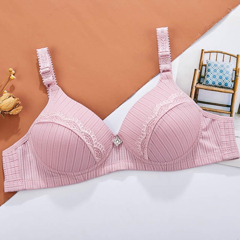 Ladies Anti-sagging Large Size Thin Section No Steel Rings Gathering Beautiful Back Sleeve Lace Adjustable Embroidered Comfort Bra