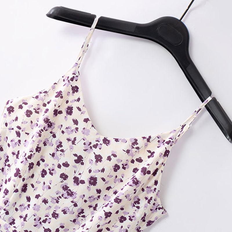 Women's Summer Casual Suit Large Size Blazer + Chiffon Floral Sling Dress Two Piece Ladies French Elegant Dress Suit