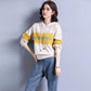 Hooded Sweater Women Rhombus Jacquard All-match Sweater Loose Pullover Women