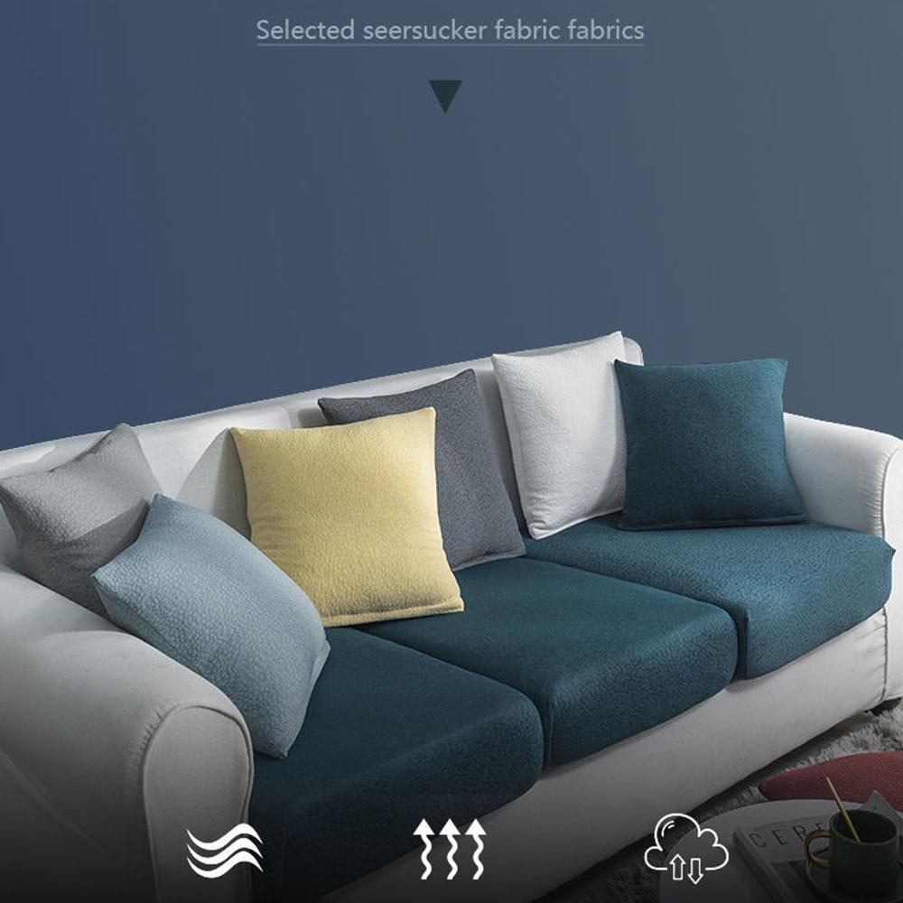 1/2/3/4 Seats Stretch Sofa Cushion Cover for Pet Kids Waterproof Furniture Protector  Spandex Washable Removable Slipcover