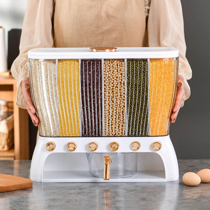 Piped Miscellaneous Millet Barrel Multifunction Household Seal Insects Moisture Millennium Storage Box Food Storage Tank