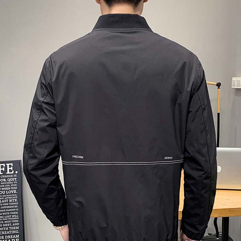 Jacket Men's Jacket 2021 Spring and Autumn New Jacket Embroidery Print Leisure Jacket