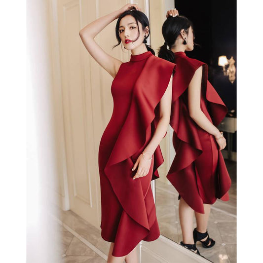 Company Annual Meeting Small Dress Female Birthday Party Ladies Dinner Party Dress