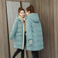 Winter Padded Jacket Women's Mid-length Loose Large Size Padded Jacket Bread Jacket Women