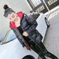 Winter Coat Smooth Cotton Quilted Jacket Thick Warm Bright Color Short Shiny Jacket