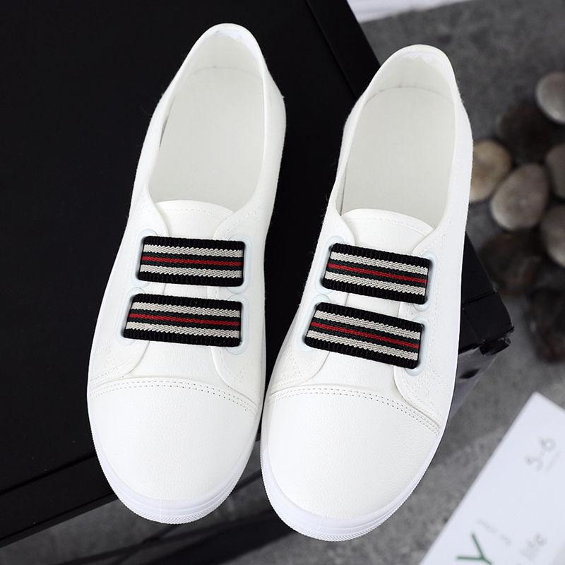 Women's Shoes Flat Lazy Canvas Casual Board Shoes Summer Canvas Slip-on Shoes