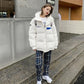 Hong Kong Style Tooling Cotton-padded Jacket Women Ins Winter Korean Version of Loose Bread Suit Clothes Thick Cotton Jacket Tide