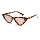 WTEMPO Cat Eye Transparent Glitter Sunglasses Women's Sunglasses Men's Glasses