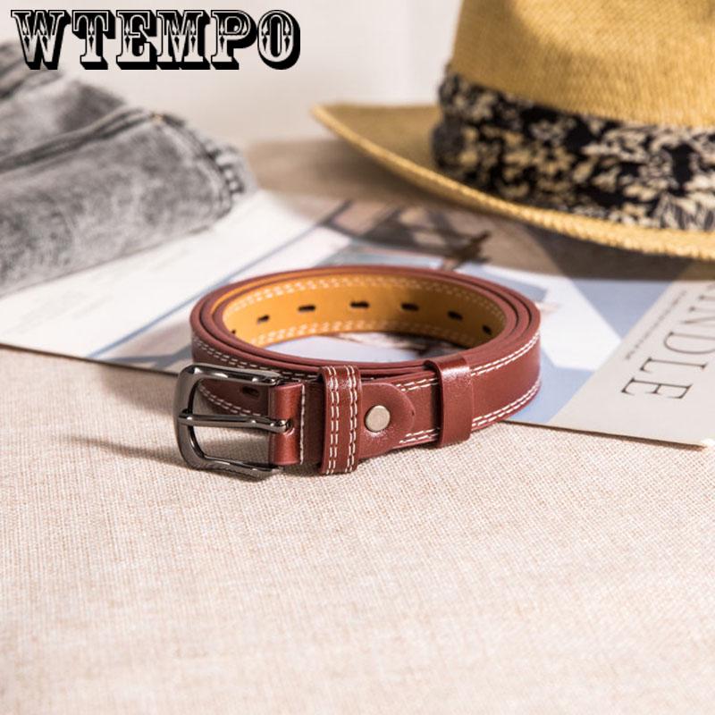 Fashion Pu Leather Belt Female Brown Black White Waist Belts for Women Dress Strap