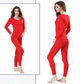 Women Long Sleeve Thermal Underwear Winter Thicken Tight Suit Sexy Pajamas Autumn Spring Windproof High Elasticity Slim Body Comfortable Breathable
