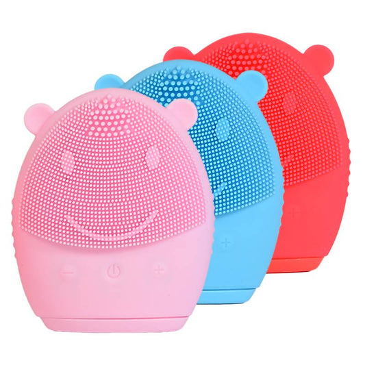 Facial Cleansing Device Cleaner Rechargeable Wash Brush Silicone Electric Remove Blackhead Ladies