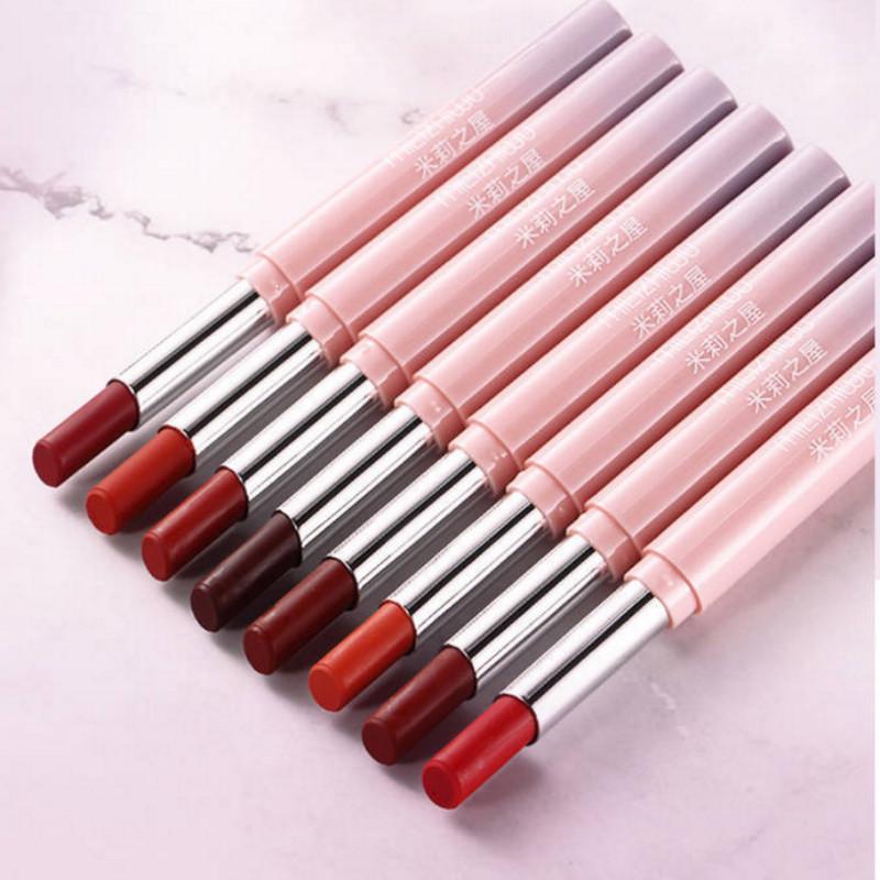 Girl's heart does not fade student lipstick rotation does not fade lip glaze non-stick cup matte