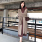 Autumn and Winter Loose All-match Coat Mid-length Plus Size Casual Windbreaker Fashion Solid Color Female Sweater