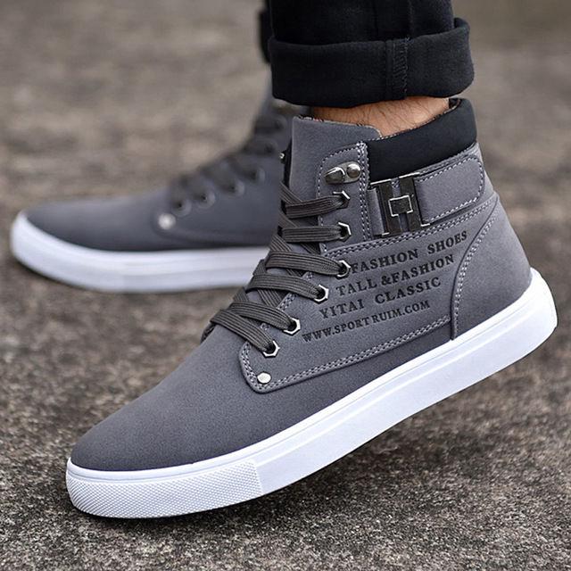Autumn Winter Men's Martin Boots Warm Round Toe Working Boots High Top Lace Up Shoes Men Desert Boot