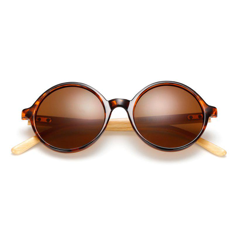 WTEMPO 2019 New Finish Handmade Bamboo Feet Round Sunglasses Women Brand Designer Plastic Frame Wome