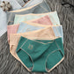 6Pcs/Set Solid Color Briefs Women's Large Size Panties Cotton Soft Breathable High Quality Underpants