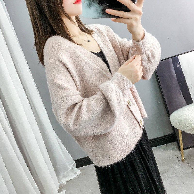 Cardigans Women's Sweaters Fashionable Casual Plaid V-Neck Cardigans Single Breasted Elegant Coats