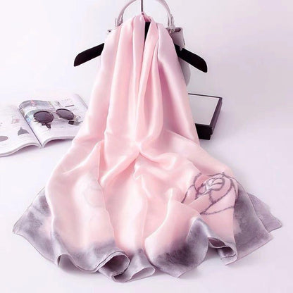 Women's Silk Scarves, Women's Ever-changing Scarves Long Warm Silk Scarves All-match Shawls In Autumn and Winter Women's Summer Sunscreen Shawls