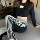 Cotton Sports Pants Women's Spring and Summer Casual Loose Loose and Thin Elastic Tight Feet All-match Harlan Pants Tide