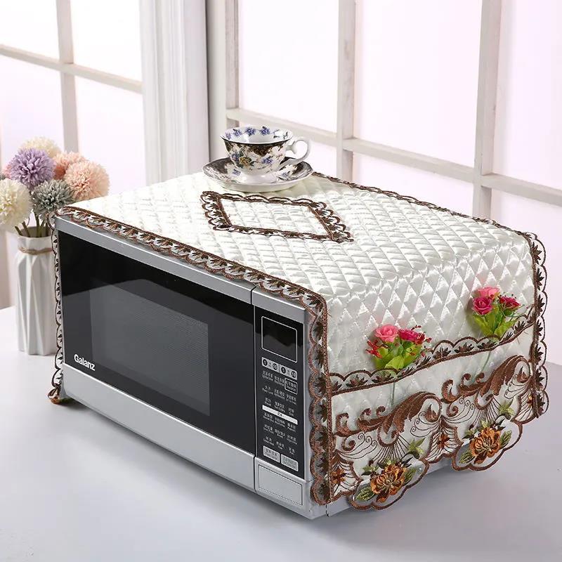 Microwave Cover Universal Plus Cotton Cover Towel Cover Cloth Simple Microwave Cover Kitchen Household Dust Cover