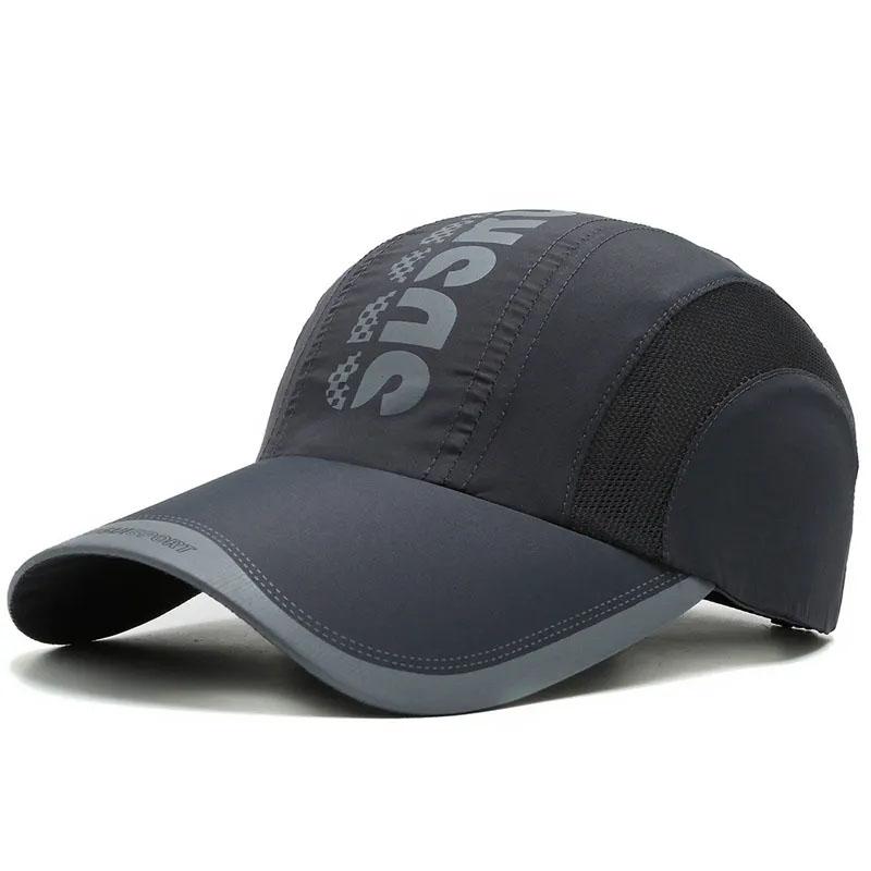 Summer Baseball Hat Men's Outdoor Sports Quick-drying Hat Shade Breathable Cool Hat Fishing Sun Hat Sunscreen Hat Thin Hat