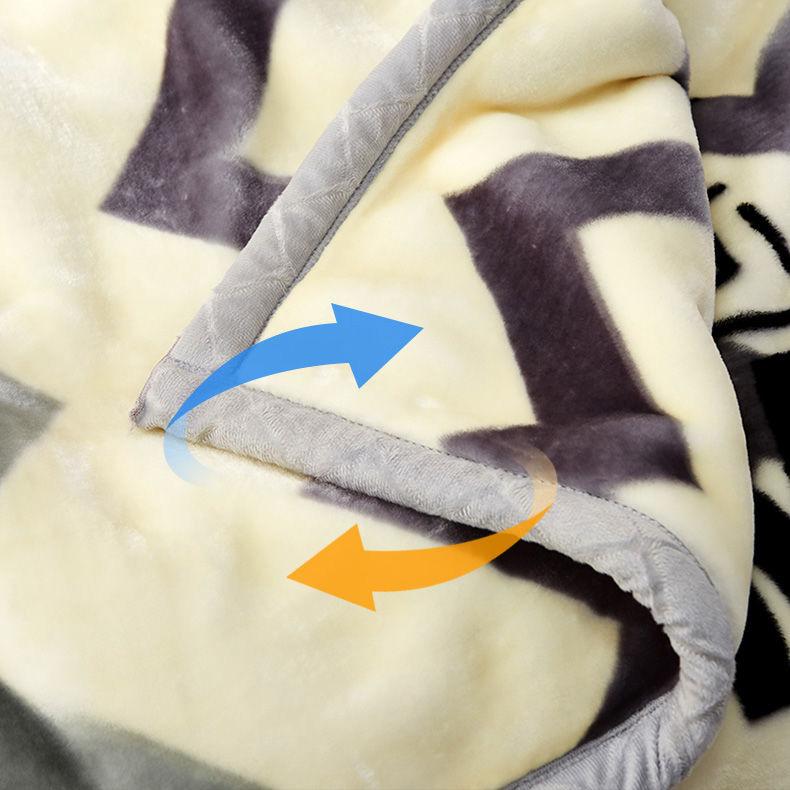 Winter Warm Double-layer Thick Coral Fleece Blanket Flannel Quilt Air Conditioning Quilt