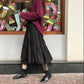 Autumn Korean Version of Mesh Stitching Skirt Female Students Loose and Versatile Super Fairy A-line Skirt Long Skirt