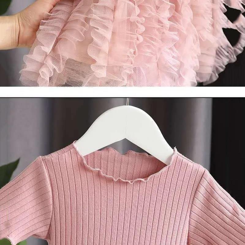 Children's Clothing Girls Short-sleeved Dress Summer Dress Baby Girl Princess Dress Mesh Cake Sweet Tutu Skirt