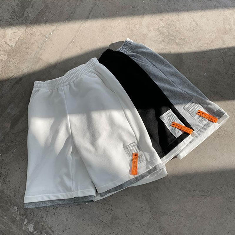Boys Shorts Summer Straight Loose Thin Section Casual Sports Pants Fake Two Pieces of Breathable and Comfortable Five-point Pants