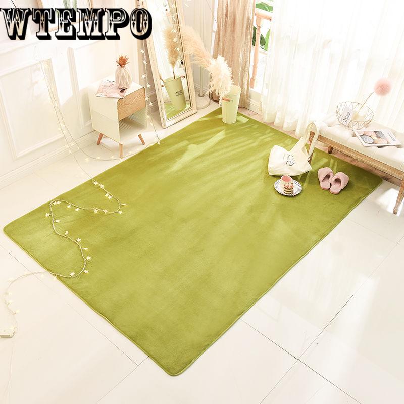 High-end Home Coral Velvet Carpet Bedroom Living Room Non-slip Blanket  Crawling Mat