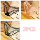 3PCS Japanese Sexy Girl Lace Panties Ultra-thin Transparent See-through Briefs Temptation Low-waisted Bottoms Mesh Hollow Out Underwear Shorts